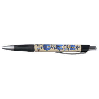 Hongaars borduurpatroon, "Matyó" - blauw Pen