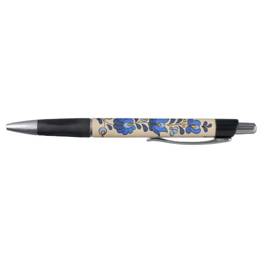 Hongaars borduurpatroon, "Matyó" - blauw Pen (Bodem)