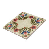 Hongaars borduurplein tegeltje (Zijkant)