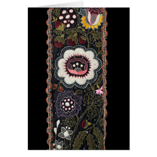  Hongaars Borduurwerk op zwart (Voorkant)