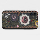  Hongaars Borduurwerk op zwart Case-Mate iPhone Case (Achterkant (horizontaal))