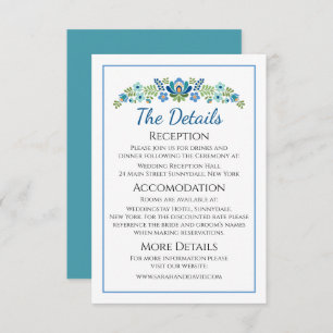 Hongaars Design Blue Birds Behuizing Kaart