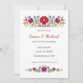 Hongaars design rode paprika's save the date (Voorkant)