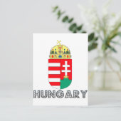 Hongaars Emblem Briefkaart (Staand voorkant)