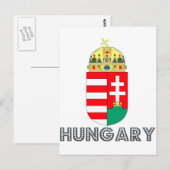 Hongaars Emblem Briefkaart (Voorkant / Achterkant)