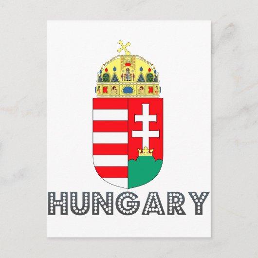 Hongaars Emblem Briefkaart (Voorkant)