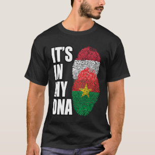 Hongaars en Burkina Faso mix DNA vlag erfgoed T-shirt