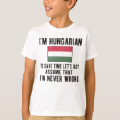 Hongaars erfgoed bevalt Hongaarse vlag T-shirt (Voorkant)