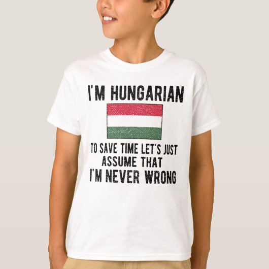 Hongaars erfgoed bevalt Hongaarse vlag T-shirt (Voorkant)