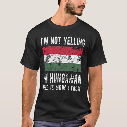 Hongaars erfgoed bevalt Hongaarse vlag T-shirt (Voorkant)
