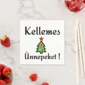 Hongaars feestdagen groeten servet (Insitu)