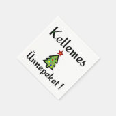 Hongaars feestdagen groeten servet (Hoek)