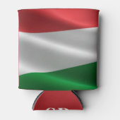 Hongaars Flag aangepaste monogram koelbox Blikjeskoeler (Voorkant)