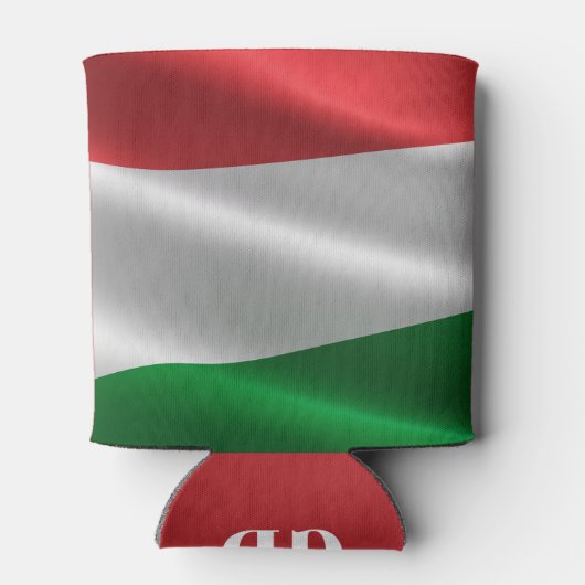Hongaars Flag aangepaste monogram koelbox Blikjeskoeler (Achterkant)
