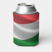 Hongaars Flag aangepaste monogram koelbox Blikjeskoeler (Blikje Achterkant)