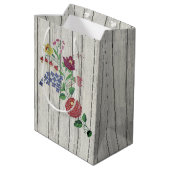 Hongaars Folk Art Bloemen en Rustiek Paar Medium Cadeauzakje (Achterkant Gekanteld)