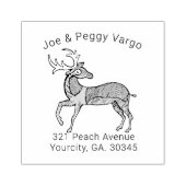 Hongaars  Herten gepersonaliseerd Rubberstempel (Afrduk)