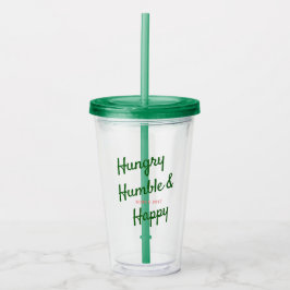 Hongaars Humble & Happy Tumbler Acryl Drinkbeker