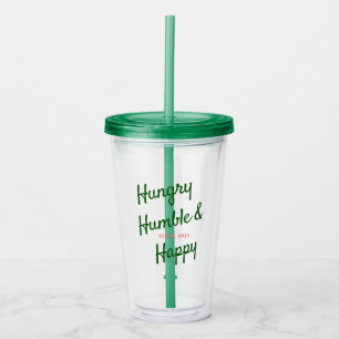 Hongaars Humble & Happy Tumbler Acryl Drinkbeker