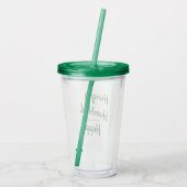 Hongaars Humble & Happy Tumbler Acryl Drinkbeker (Achterkant)