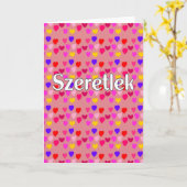 Hongaars - Ik hou van jou Kaart (Gele Bloem)