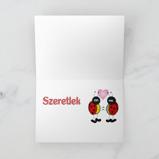 Hongaars - Ik hou van jou Kaart (Binnen)