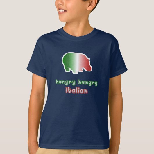 Hongaars-Italiaans Kinder T-Shirt (Voorkant)