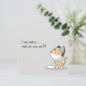 Hongaars Kat: Ik zie Lege Briefkaart (Staand voorkant)