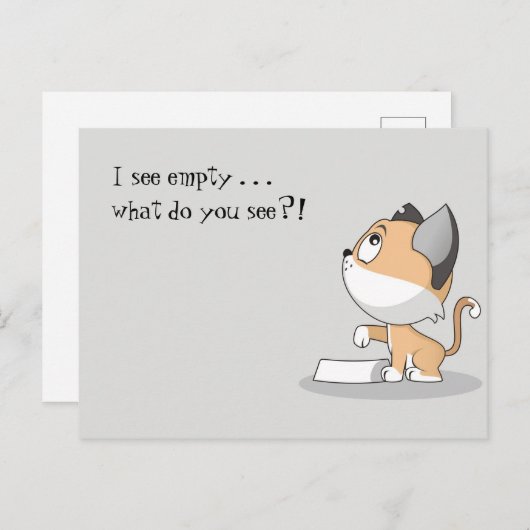 Hongaars Kat: Ik zie Lege Briefkaart (Voorkant / Achterkant)