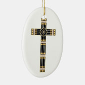 hongaars katholiek kruisbeeld godsymbool gestolen keramisch ornament (Rechts)