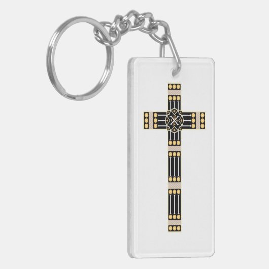 hongaars katholiek kruisbeeld godsymbool gestolen sleutelhanger (Voorkant Links)