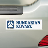 Hongaars Kuvasz Blue Bumpersticker (Op auto)