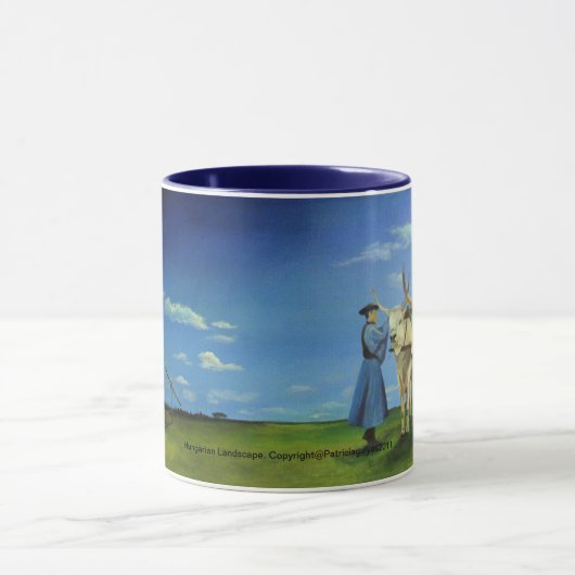 Hongaars landschap mok (Midden)