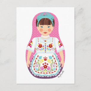 Hongaars Matryoshka Briefkaart