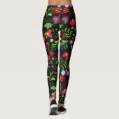 Hongaars Matyo Embroidery Pattern Leggings (Achterkant)