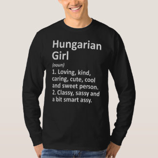 Hongaars Meisje Hongarije Land Huis Roots Afdaling T-shirt