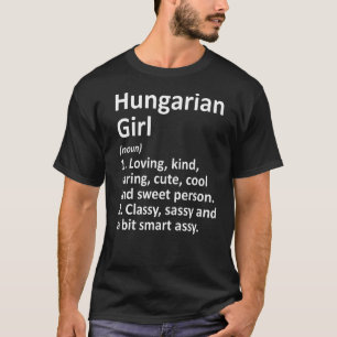 Hongaars Meisje Hongarije Land Huis Roots Afdaling T-shirt