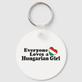 Hongaars meisje sleutelhanger (Voorkant)