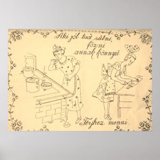 Hongaars muurdoekontwerp poster (Voorkant)