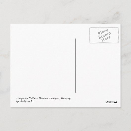 Hongaars Nationaal Museum Briefkaart (Achterkant)