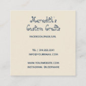  Hongaars netwerk in getadde kleuren Vierkante Visitekaartje (Achterkant)