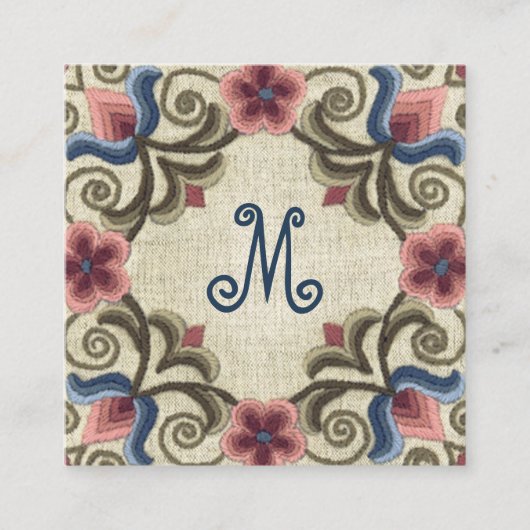  Hongaars netwerk in getadde kleuren Vierkante Visitekaartje (Voorkant)