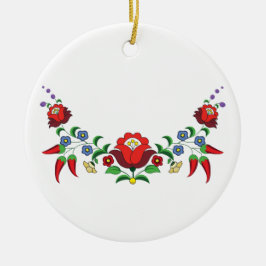 Hongaars ornament van florakkeramiek