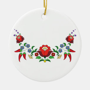 Hongaars ornament van florakkeramiek