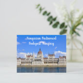 Hongaars Parlement aan de Donau – Boedapest Briefkaart (Staand voorkant)