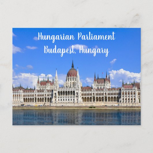 Hongaars Parlement aan de Donau – Boedapest Briefkaart (Voorkant)