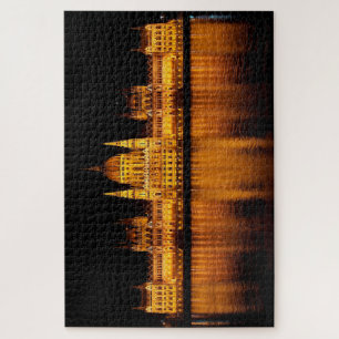 Hongaars parlement bij nacht legpuzzel