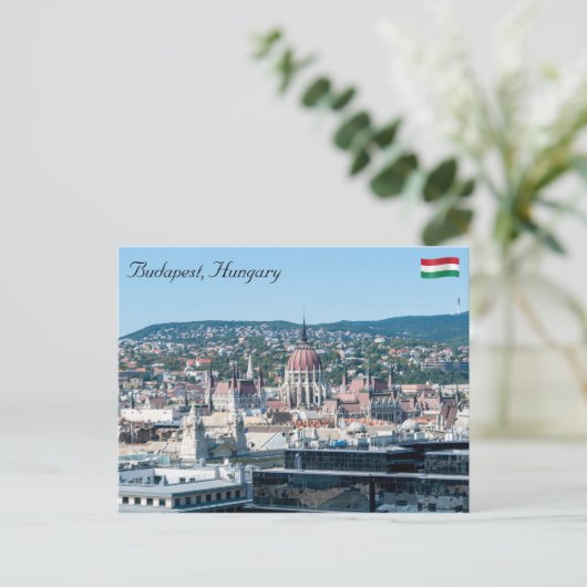 Hongaars Parlement - Boedapest, Hongarije Briefkaart (Staand voorkant)