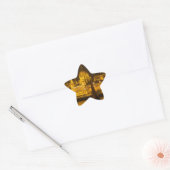 Hongaars parlement Boedapest 's nachts Ster Sticker (Envelop)