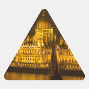 Hongaars parlement Boedapest 's nachts Sticker